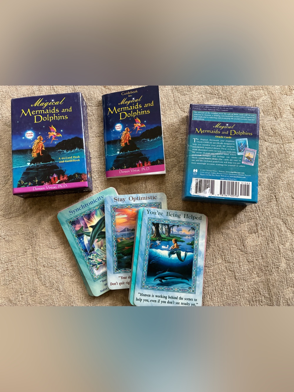 Magical Mermaids and Dolphins Oracle Deck - A 44 card deck and guide book